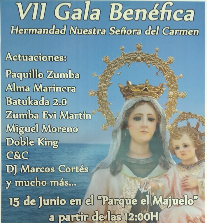 Una Gala benfica en El Majuelo recaudar fondos para la salida de la Virgen del Carmen el da 15.